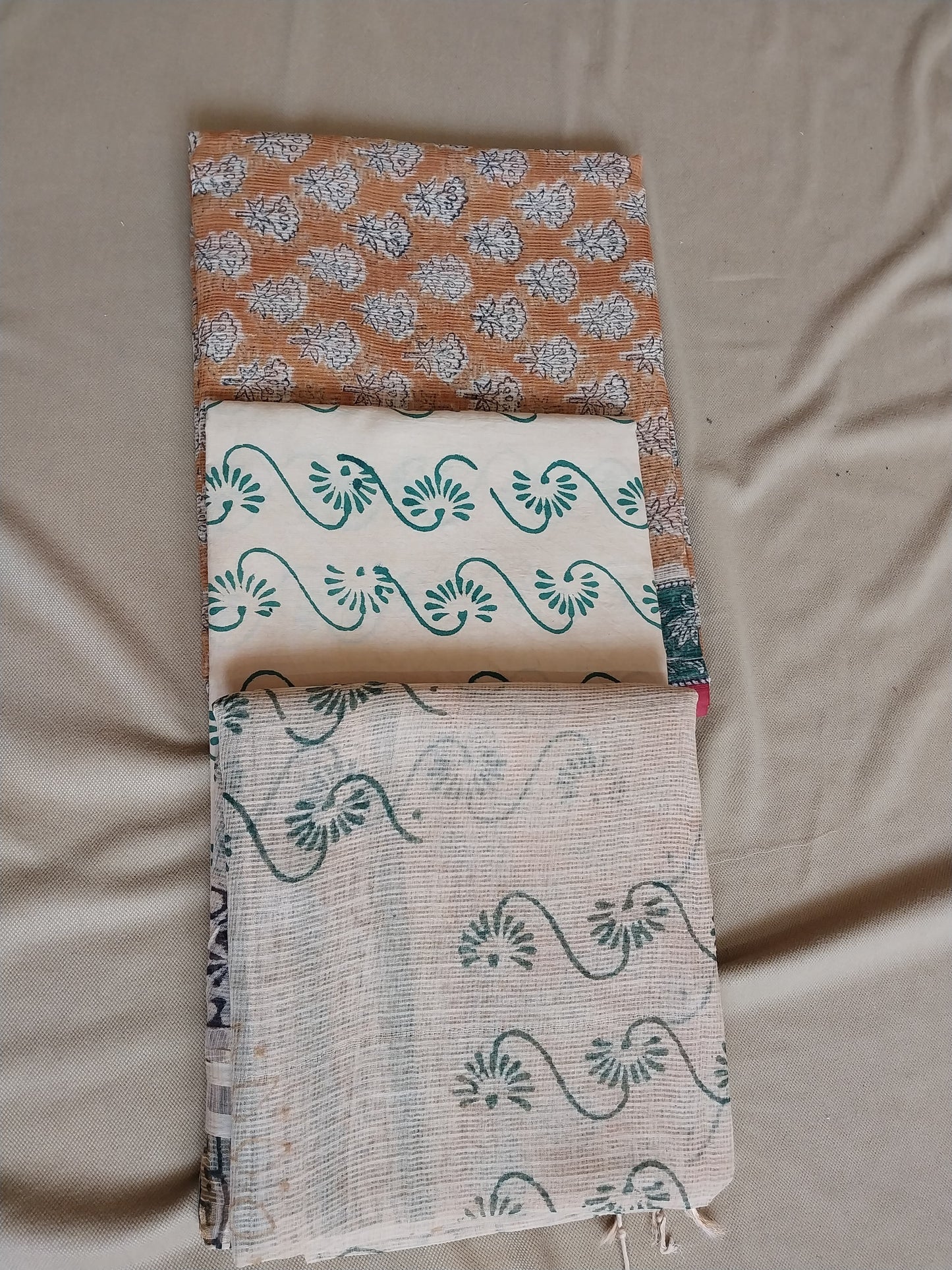 UNSTITCHED WITH COTA DUPATTA-ST373