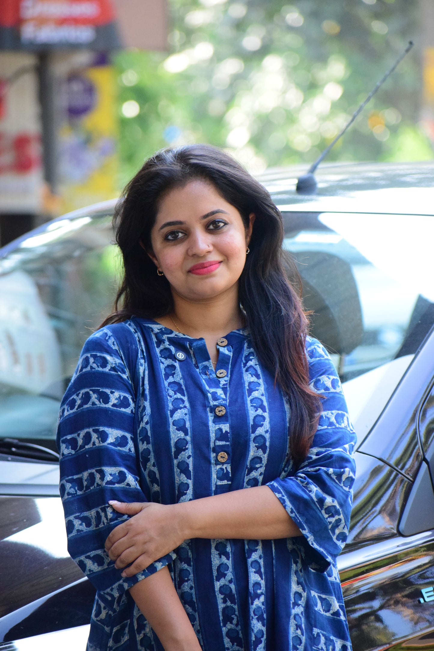 Classic Indigo Kurta & Pant Set š