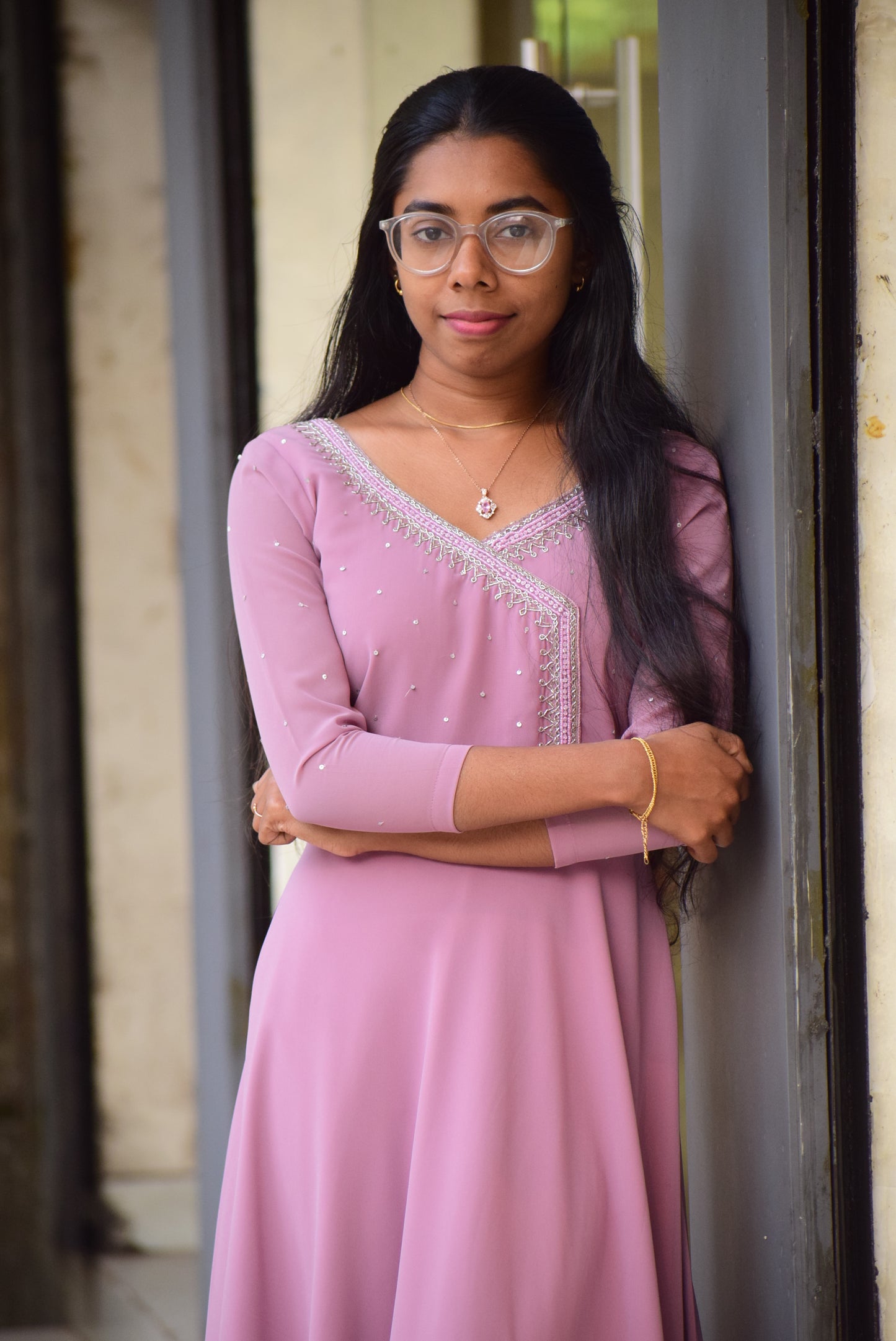 ST126DULL PINK ANGARKHA