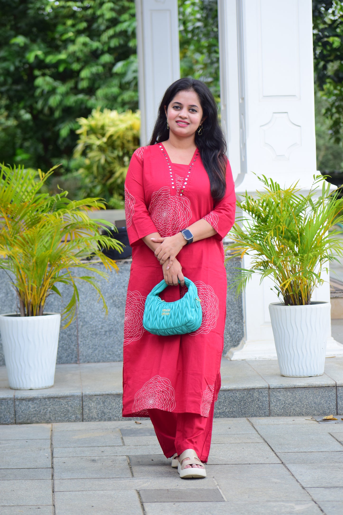 The Crimson Comfort Kurta Set-ST 467