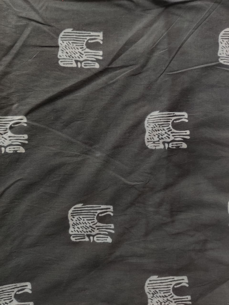 Black elephant print
