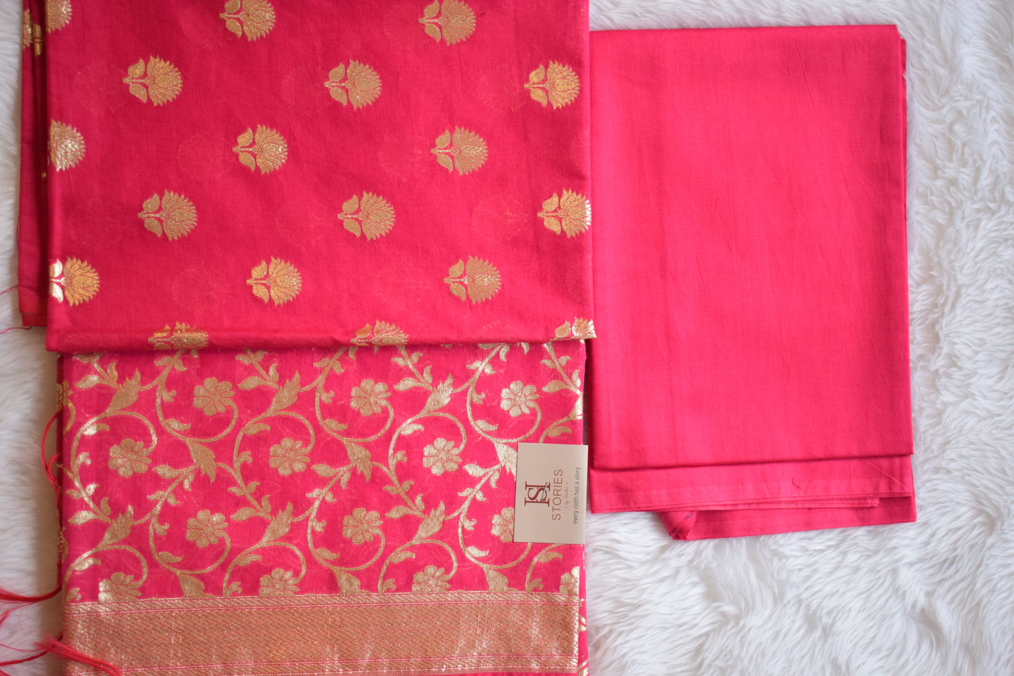 Handcrafted Banarasi Silk Saree Collection Magenta & Pink Shades