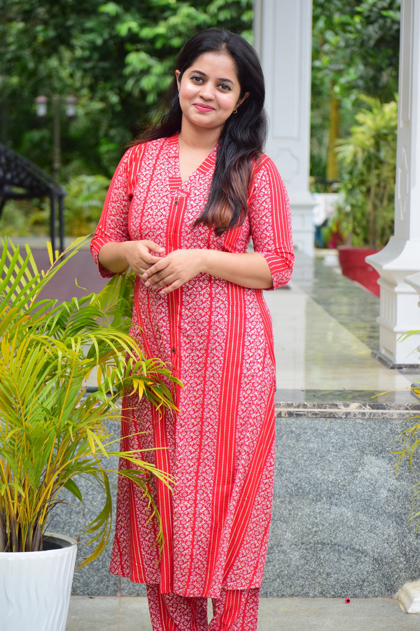 two piece scarlet red co-ord set