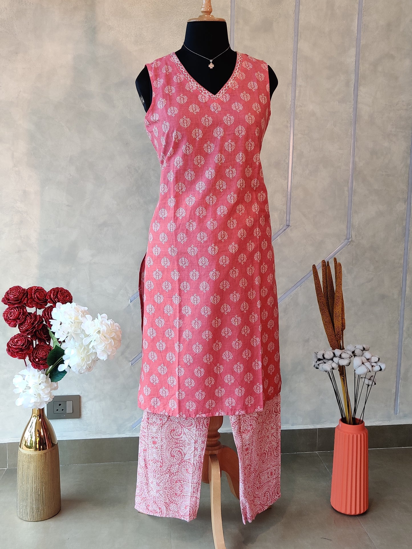 LAYMENS PEACH S/S CORDSET- ST 317