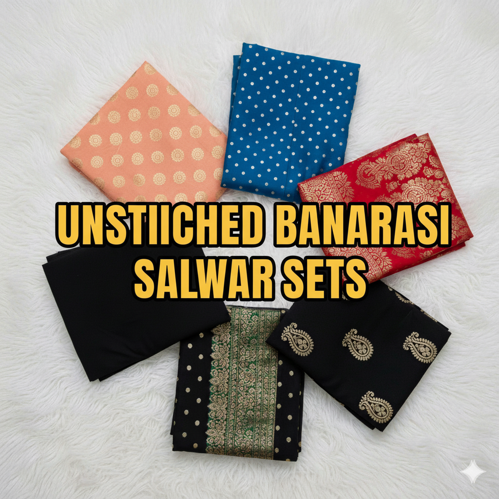 UNSTITCHED BANARASI SALWAR SETS