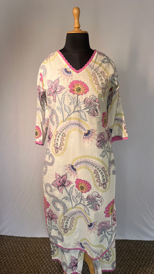 MIXED FLOWER COTTON CO-ORDS-ST406