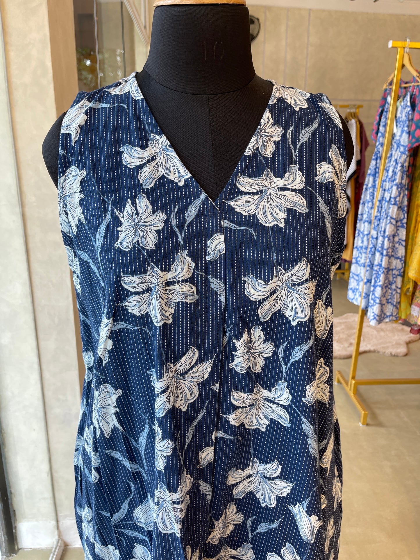 KANTHA A LINE S/S DRESS- ST297