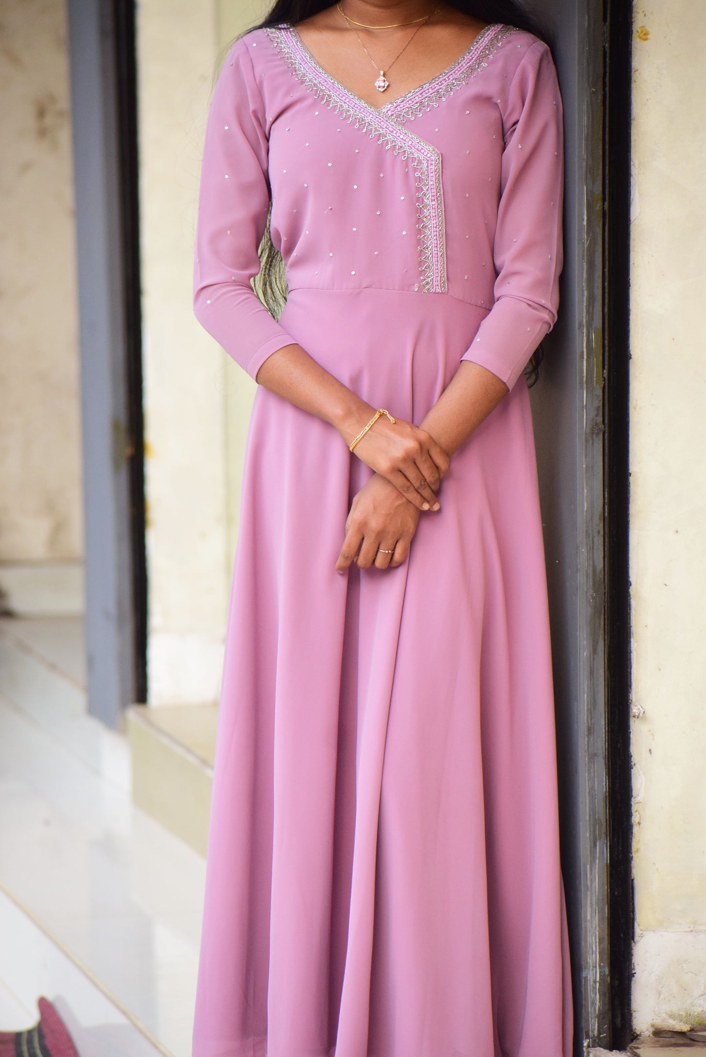ST126DULL PINK ANGARKHA