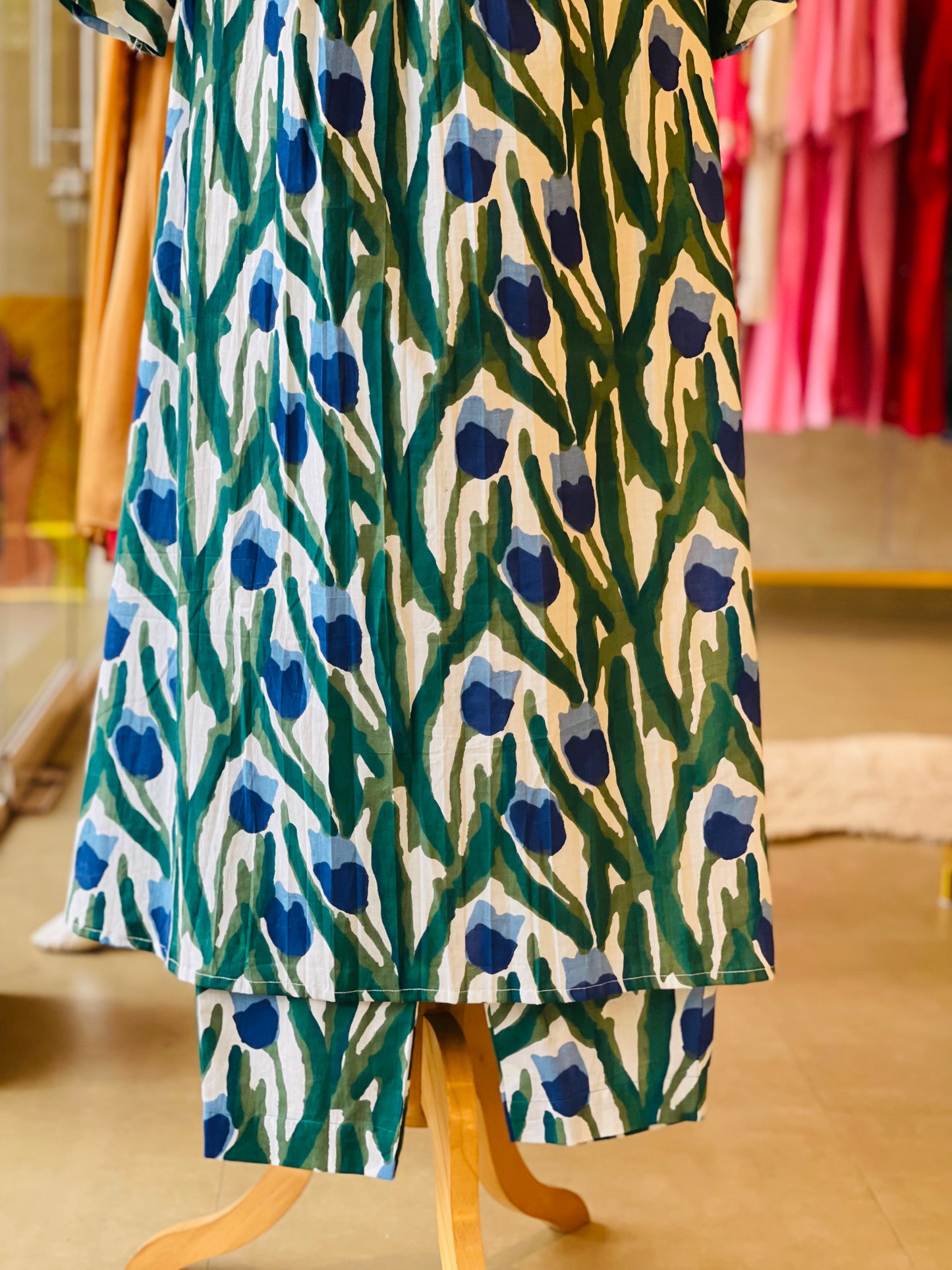 High Neck pleted Co-ord