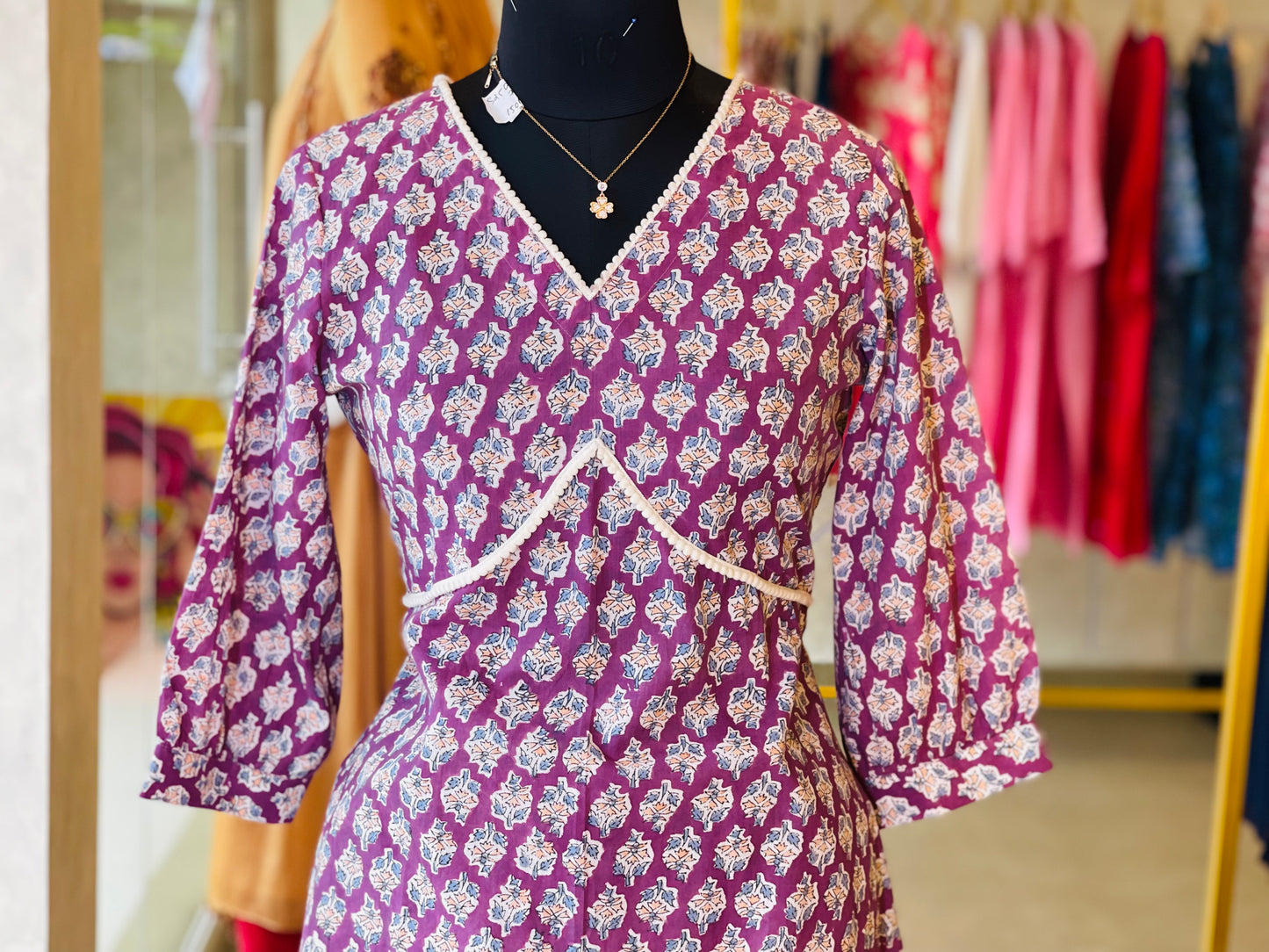 Lavender puff sleeve co-ord