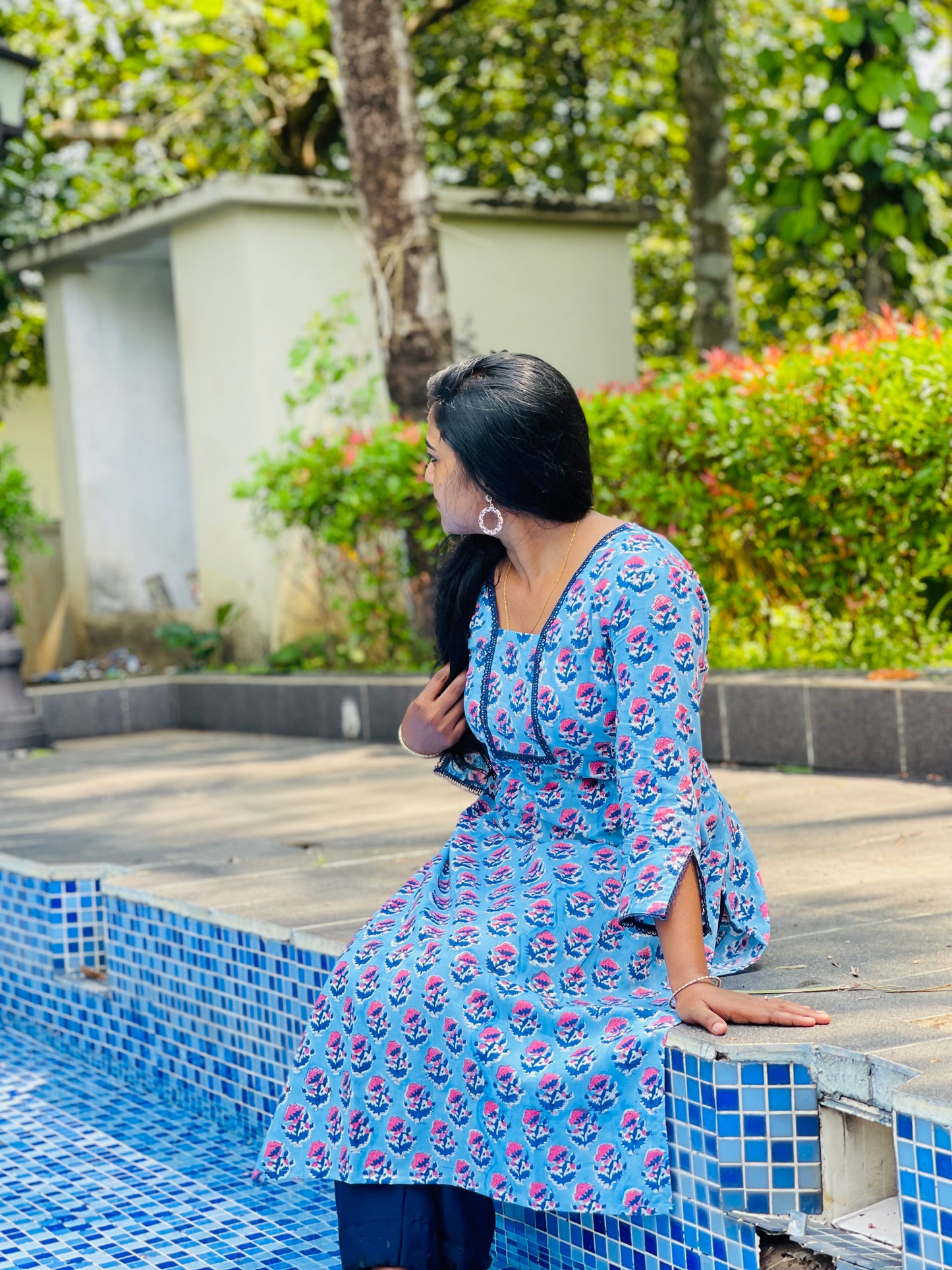 ST-512 BLUE LACE TOP ONLY
