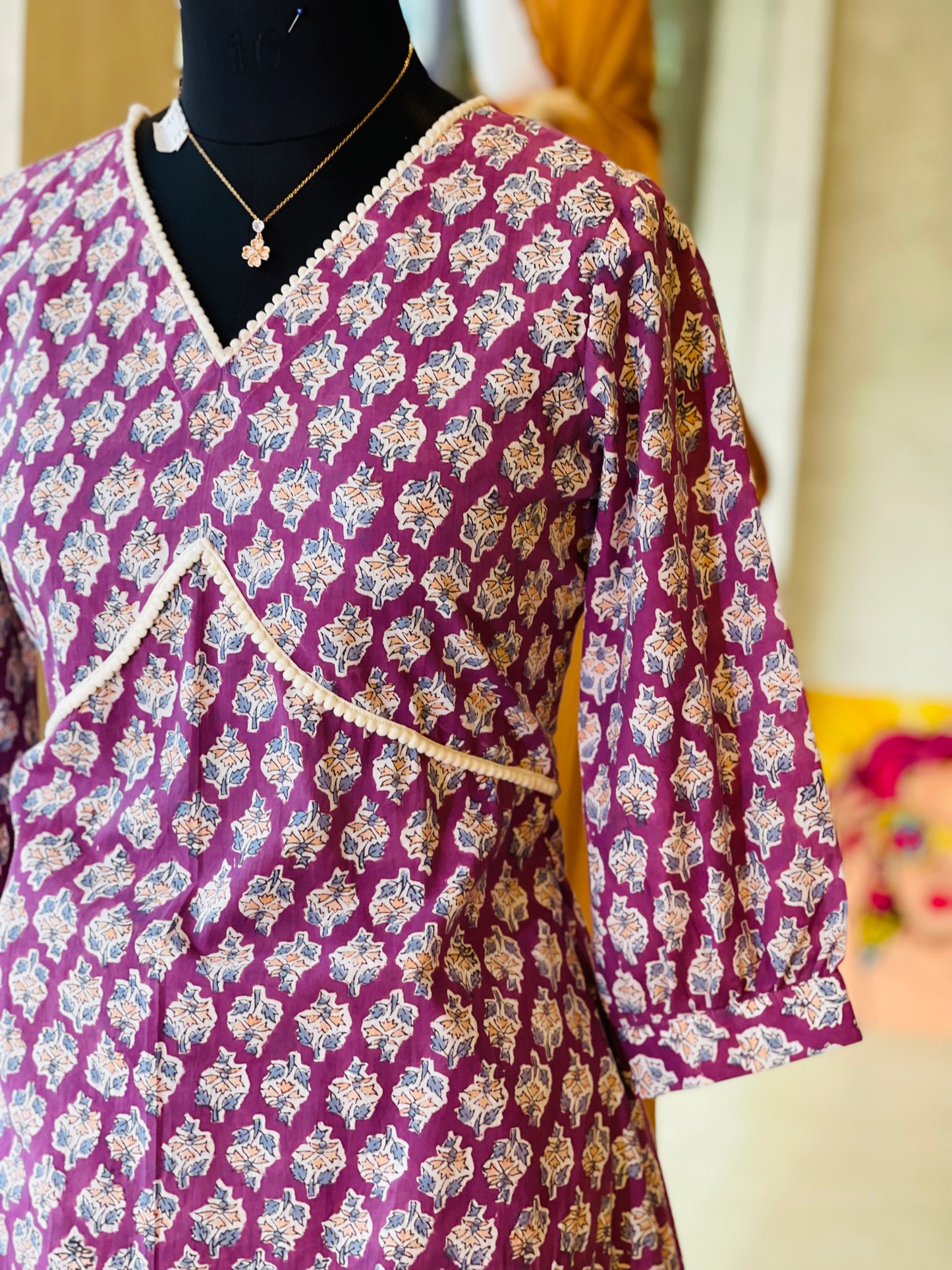 Lavender puff sleeve co-ord