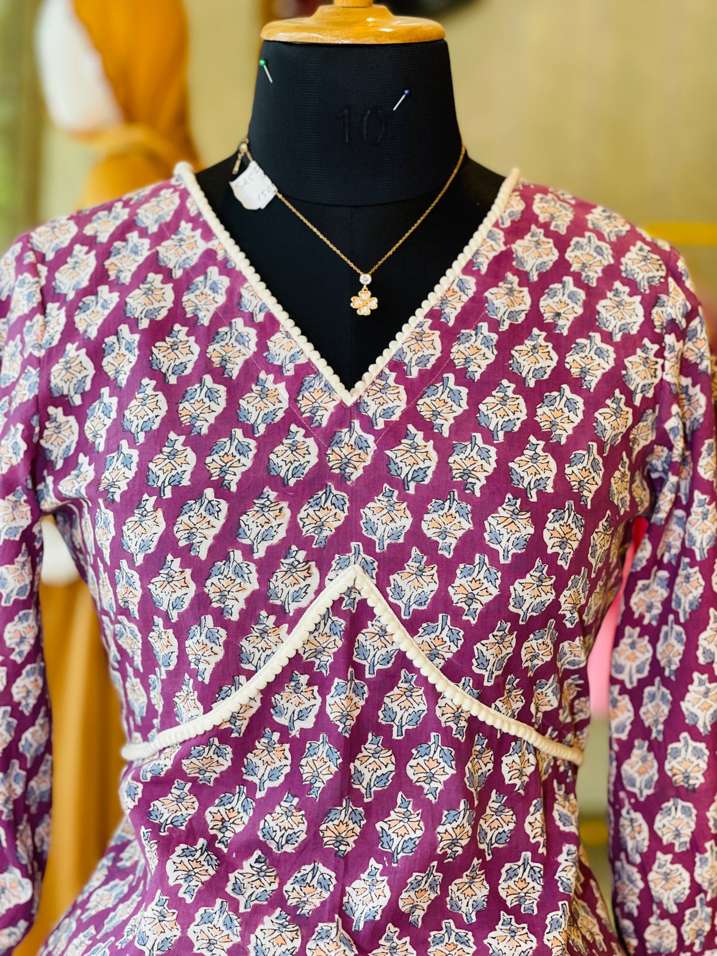 Lavender puff sleeve co-ord